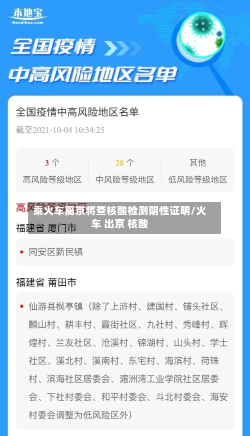 乘火车离京将查核酸检测阴性证明/火车 出京 核酸-第3张图片
